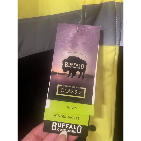 Buffalo Outdoors® Workwear Class 2 Hi Vis Safety Winter Jacket NEW NWT - Picture 6 of 9